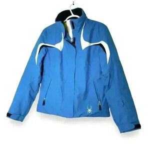 Spyder Protege Jacket Women' Winter Snow Ski Jacket French Blue Performance Sz 8